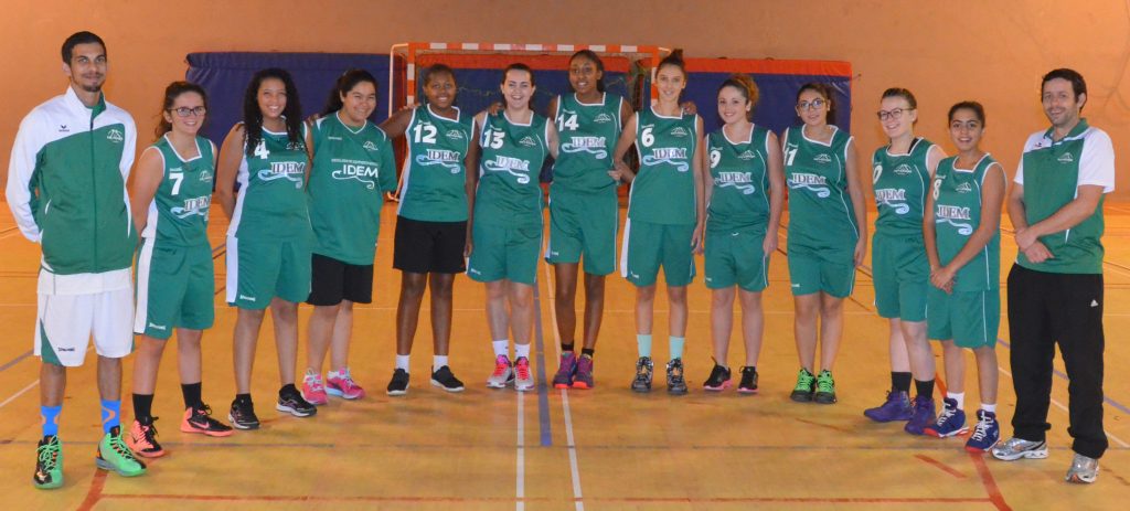 Noms : Mehdi Ally (assistant coach), Margaux Tardieux, Chayma Laouine, Maïsa Djebbi, Lydie Varela Da Veiga, Alexandra Fayolle, Maëva Pizzaferri-Dieng, Laura Charmillon, Manon Louchart, Zineb Bougadouha, Amélia Brûlé, Sabah Echikr, Geoffrey Bianconi (coach).