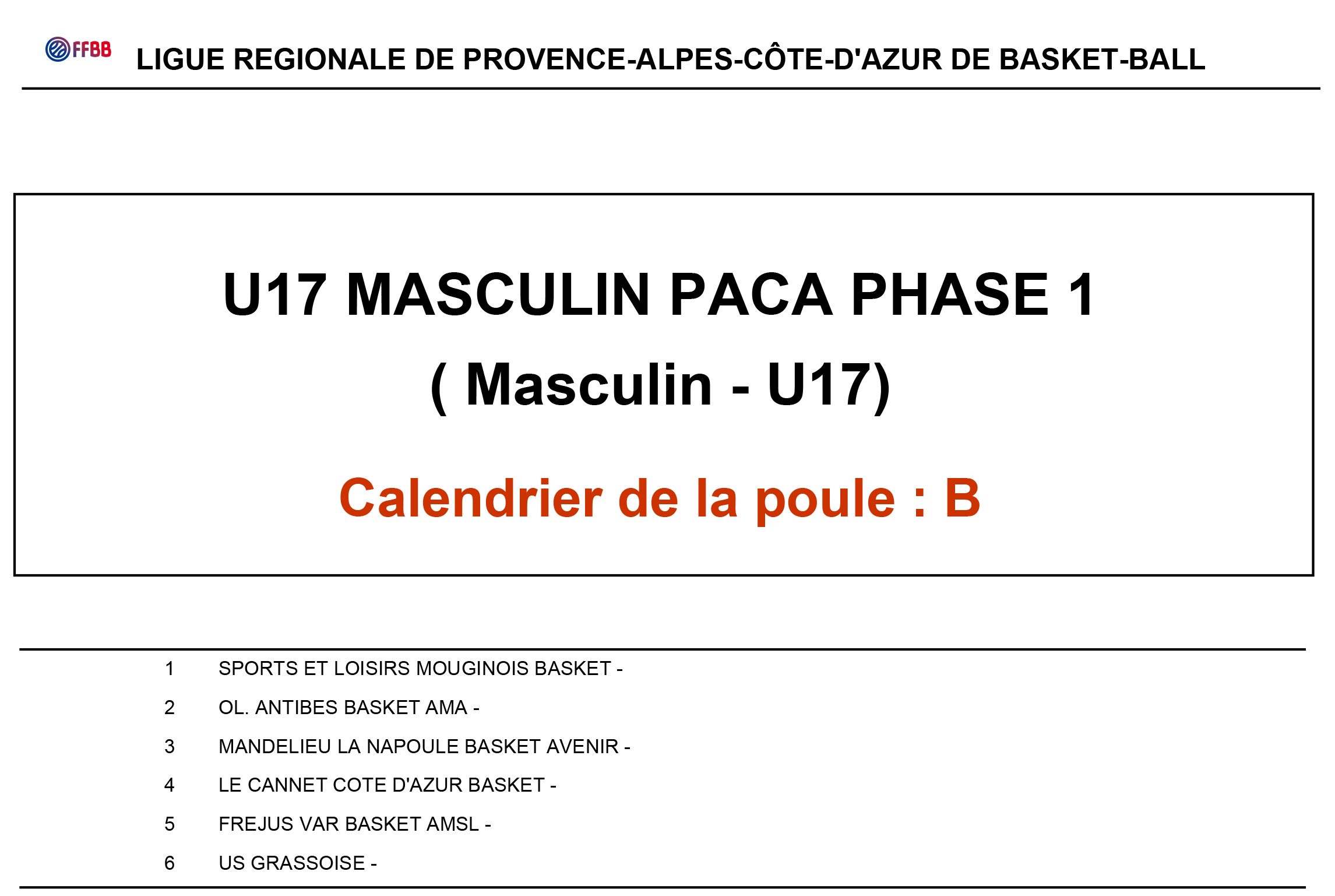 U17M POULE B-1